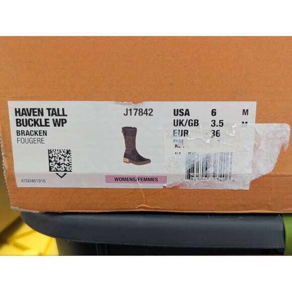 Merrell Haven Tall Buckle WP Boots Womens Bracken Wool/Polyester Upper Waterproo - Picture 7 of 7